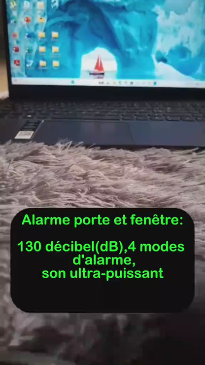 🛡️📹 PACK SÉCURITÉ 2 EN 1 – Caméra de Surveillance + Alarme Porte/Fenêtre